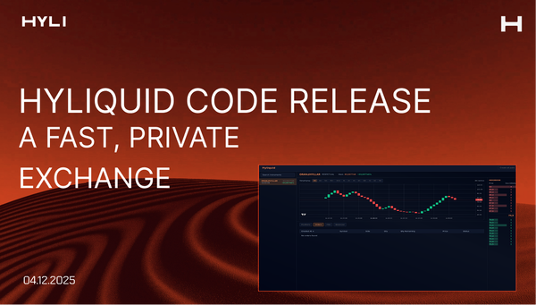 A fast, non-custodial private exchange: introducing Hyliquid